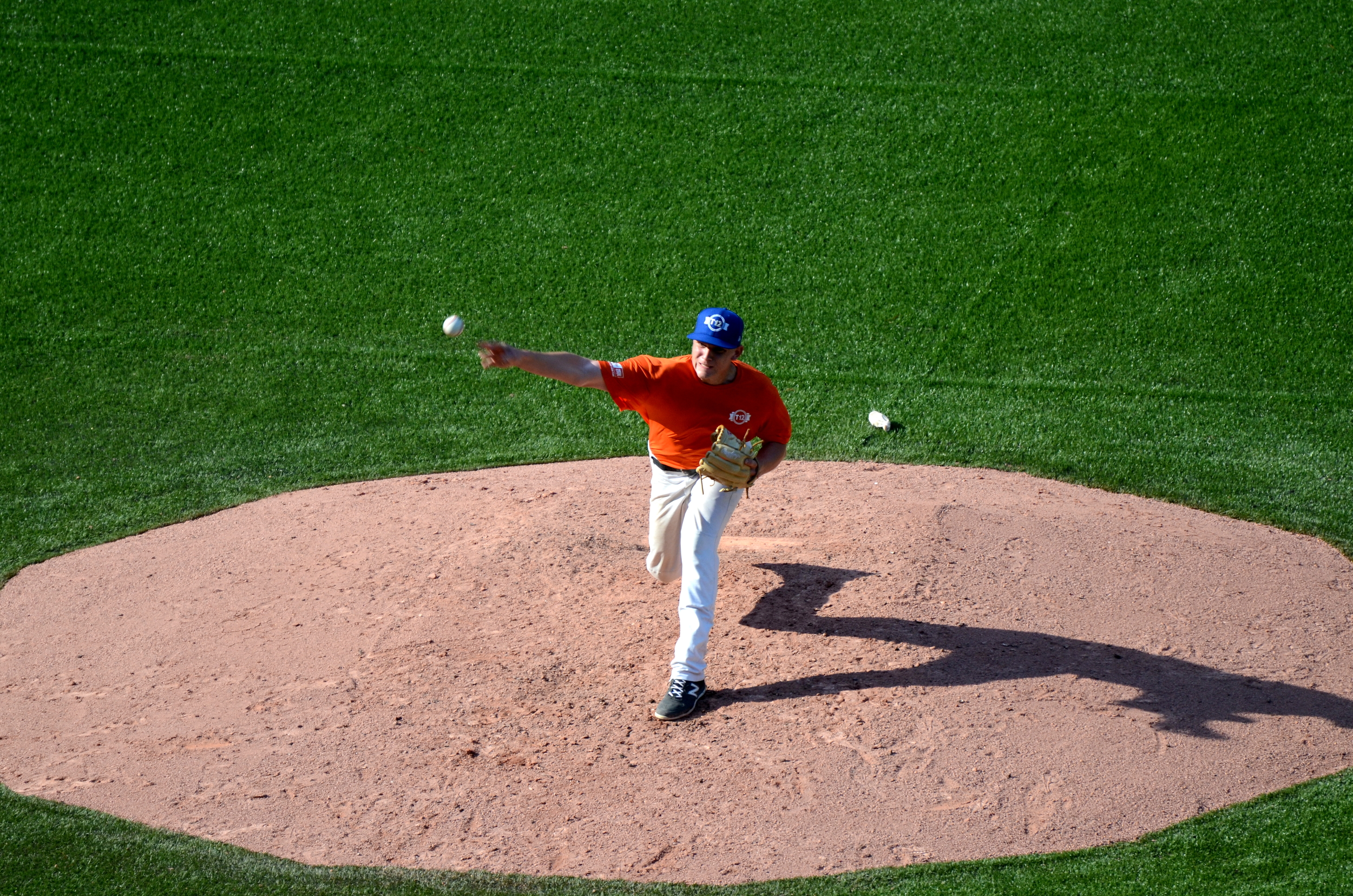 RHP Carter Loewen (Abbotsford, BC) of the Abbotsford Cardinals was impressive for BC Orange. Photo Credit: Jonathan Soveta