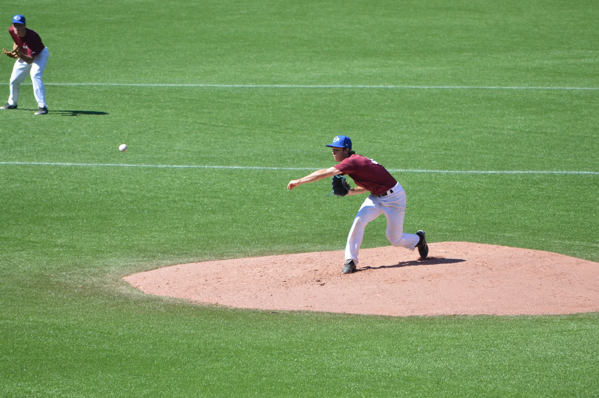Blake Flinn (RIverview, NB) of the Metro Mudcats, represented Atlantic Maroon at Tournament 12. Photo: George Redak