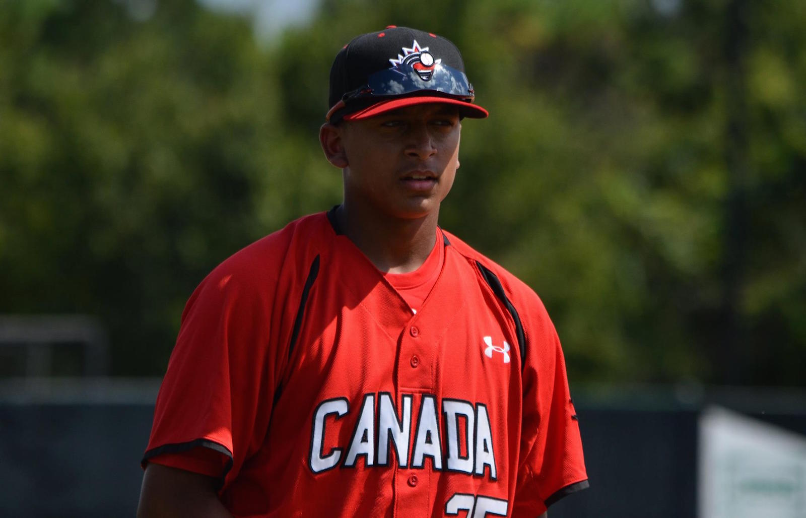 DH Noah Naylor singled and knocked in a run as the Canadian Junior National Team lost 14-2 to the Houston Astros first and second-year pro. 