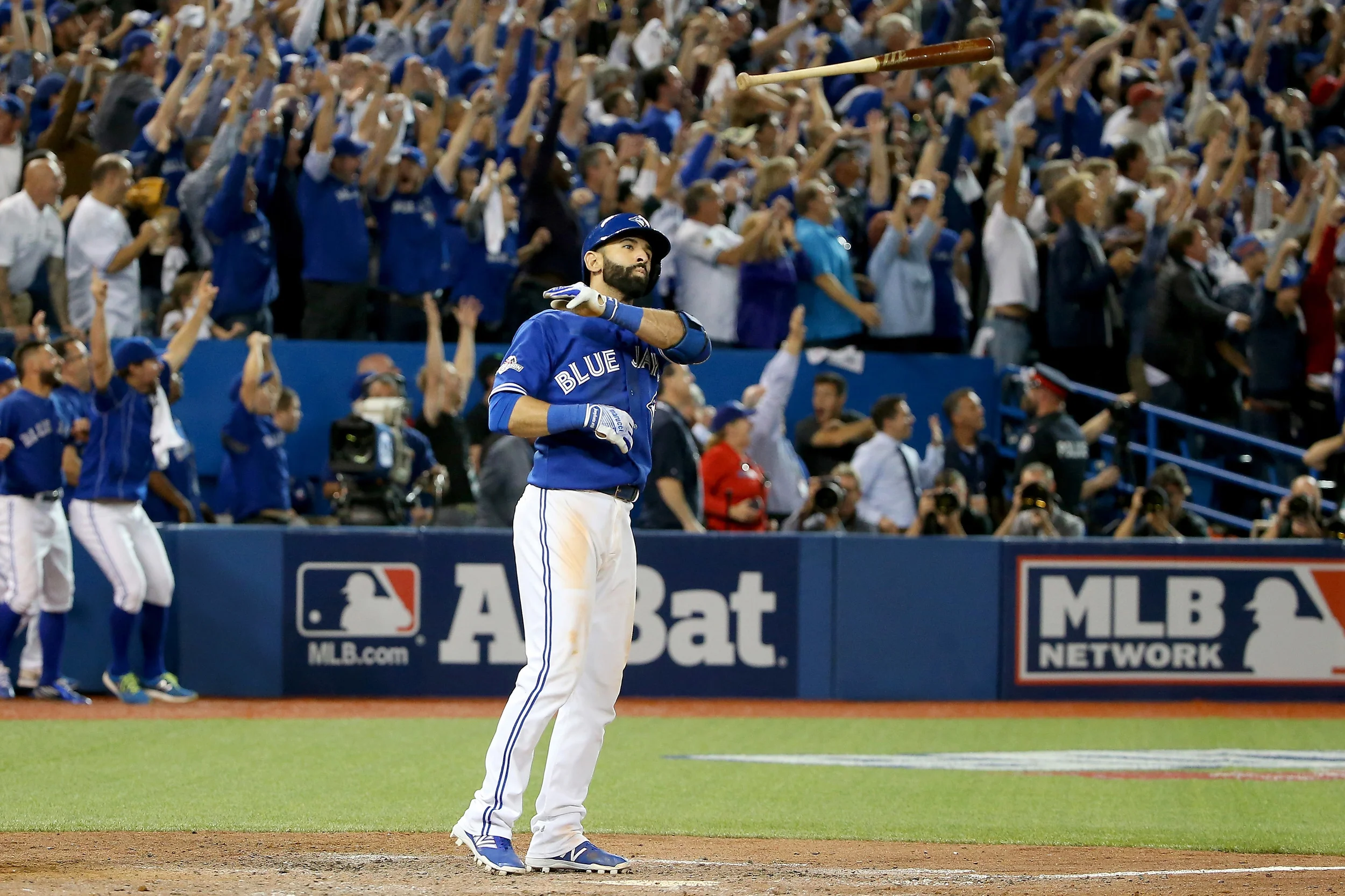 Bautista's bat flip, bad manners or greatest of all time?