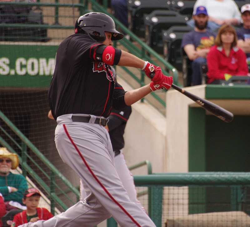 Rowdy Tellez had a hot start and then has cooled somewhat in Arizona Fall League play. Photo: Jay Blue.