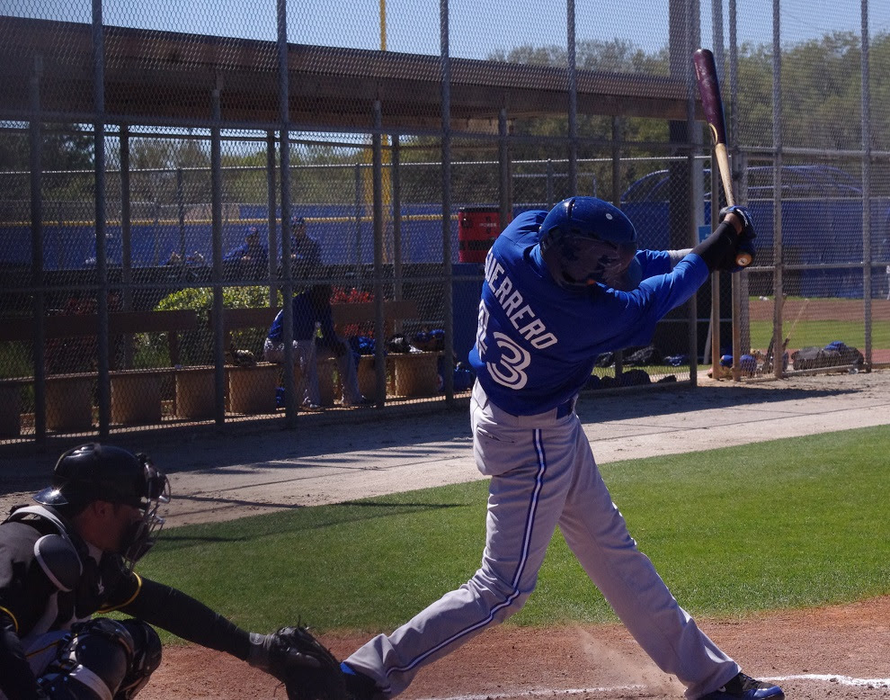 Emilio Guerrero is hitting .235 with an .641 OPS in the Arizona Fall League.