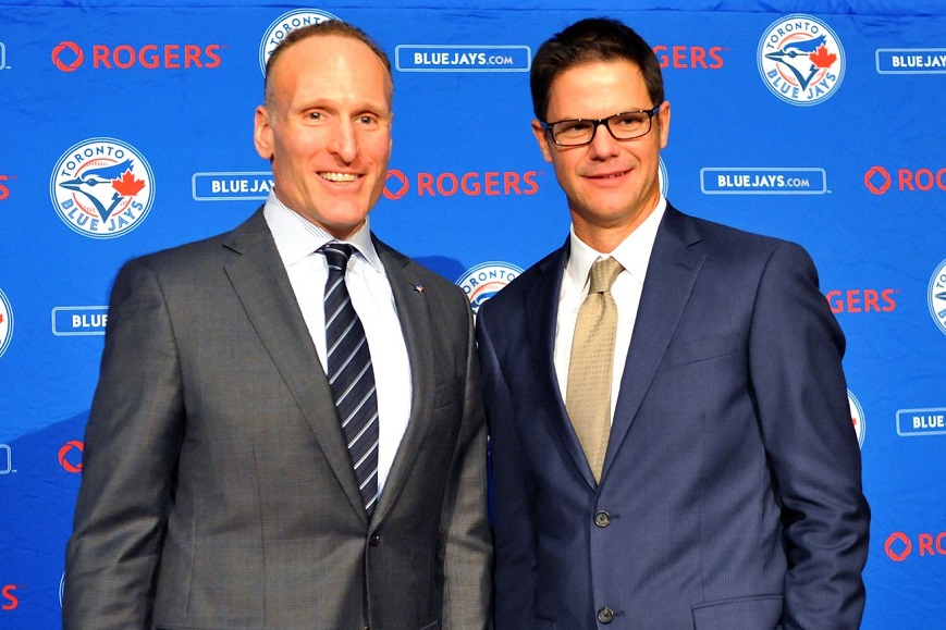 New Jays president Mark Shapiro (left) and general manager Ross Atkins have added a couple of front office executives.
