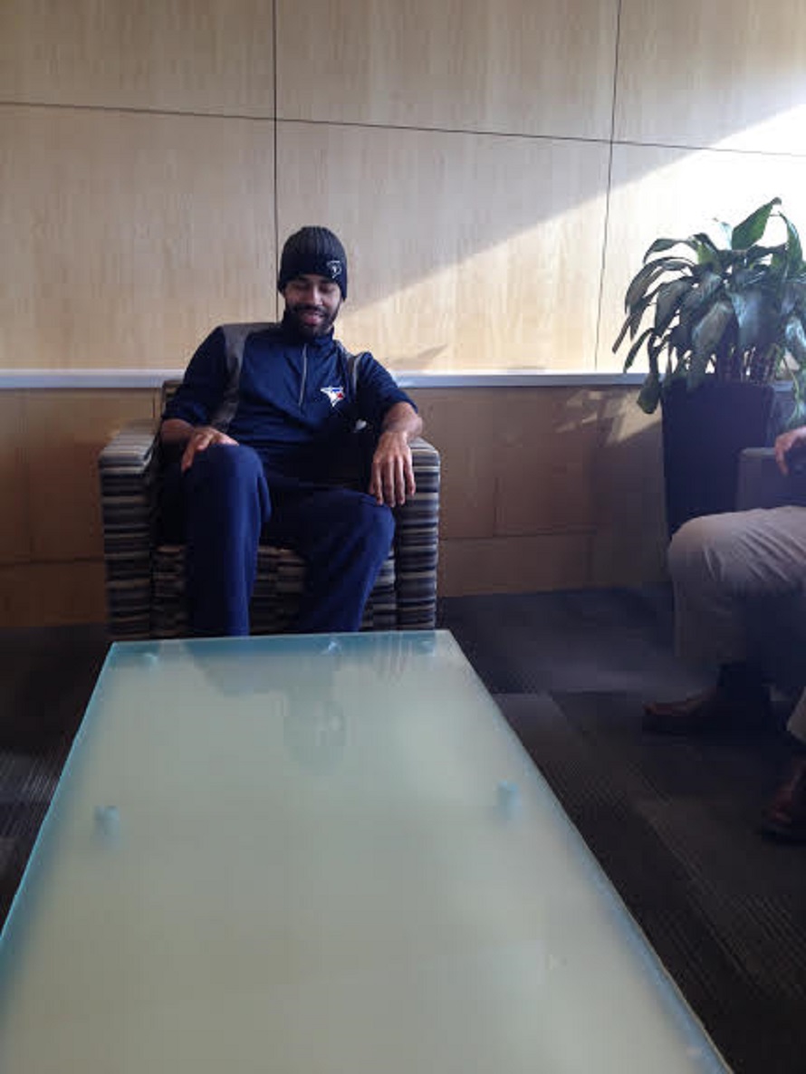 The Blue Jays winter tour came to Toronto, but Dalton Pompey was already home. Photo: Melissa Verge.