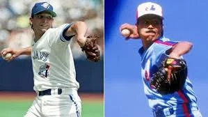 Former Blue Jays RHP Pat Hentgen, left, and Montreal Expos RHP Dennis Martinez great were selected to the Canadian Baseball Hall of Fame in St. Marys. 