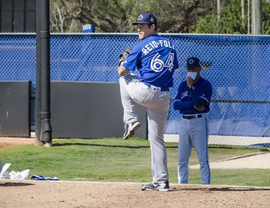 RHP Sean Reid-Foley, a second-round pick of the Toronto Blue Jays in 2014, is simply carrying on a family tradition: pitching pro ball. Photo: Tristan Garnett.