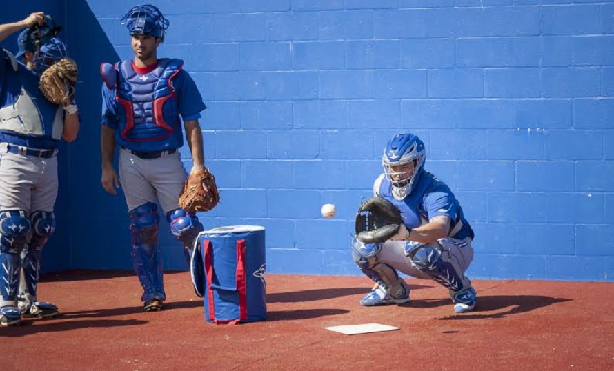 Justin Atkinson (Surrey, BC) a Langley Blaze grad, has been a third baseman and a first baseman. He would like to stick behind the plate. Photo: Ciarán Breen.