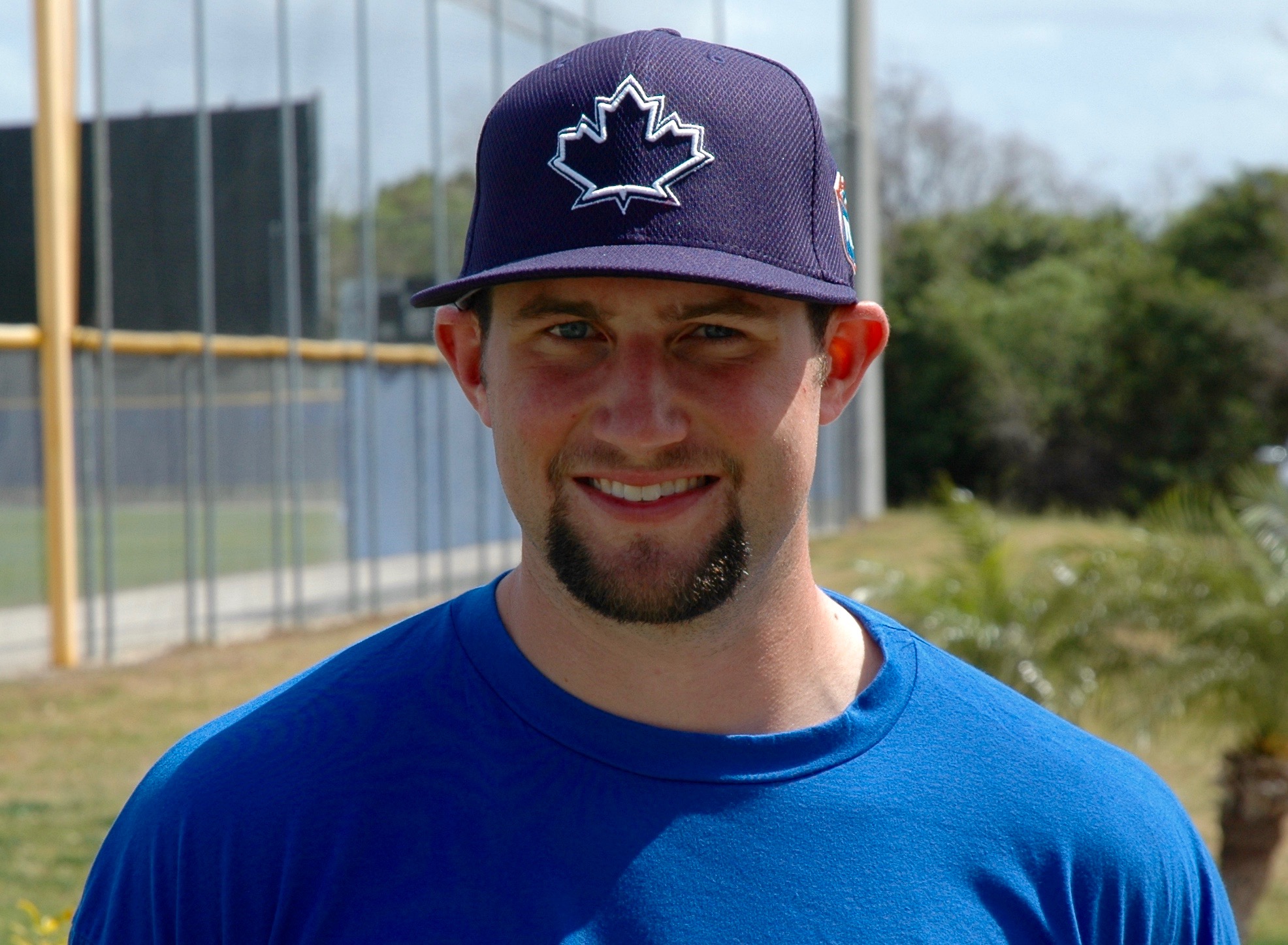Tim Mayza posed for a picture at Spring Training. Photo: Keegan Matheson