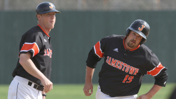 Tyler Wiwchar (Winnipeg, Man.) of the Jamestown Jimmies ... 