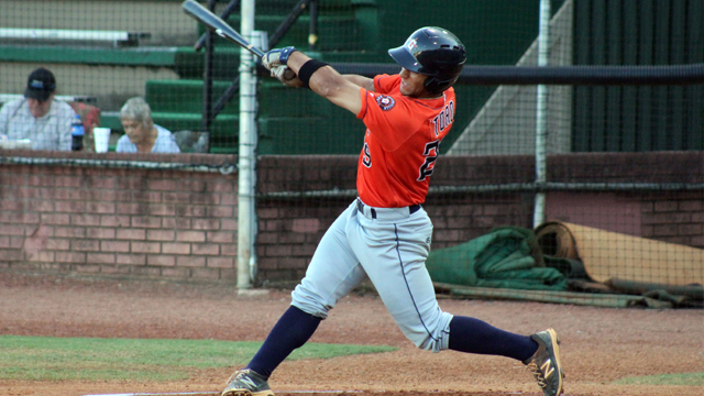 3B Abraham Toro-Hernandez with the class-A Greenville Astros 