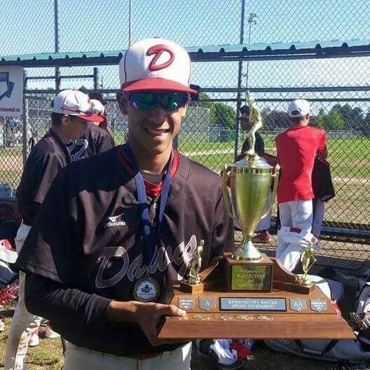 2B Cesar Valero (Calgary, Alta.) of the Okotoks Dawgs ...