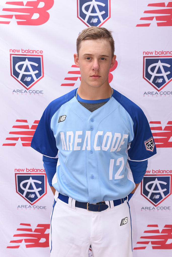 1B Michael Stovman (Maple Ridge, BC) of the Langley Blaze.