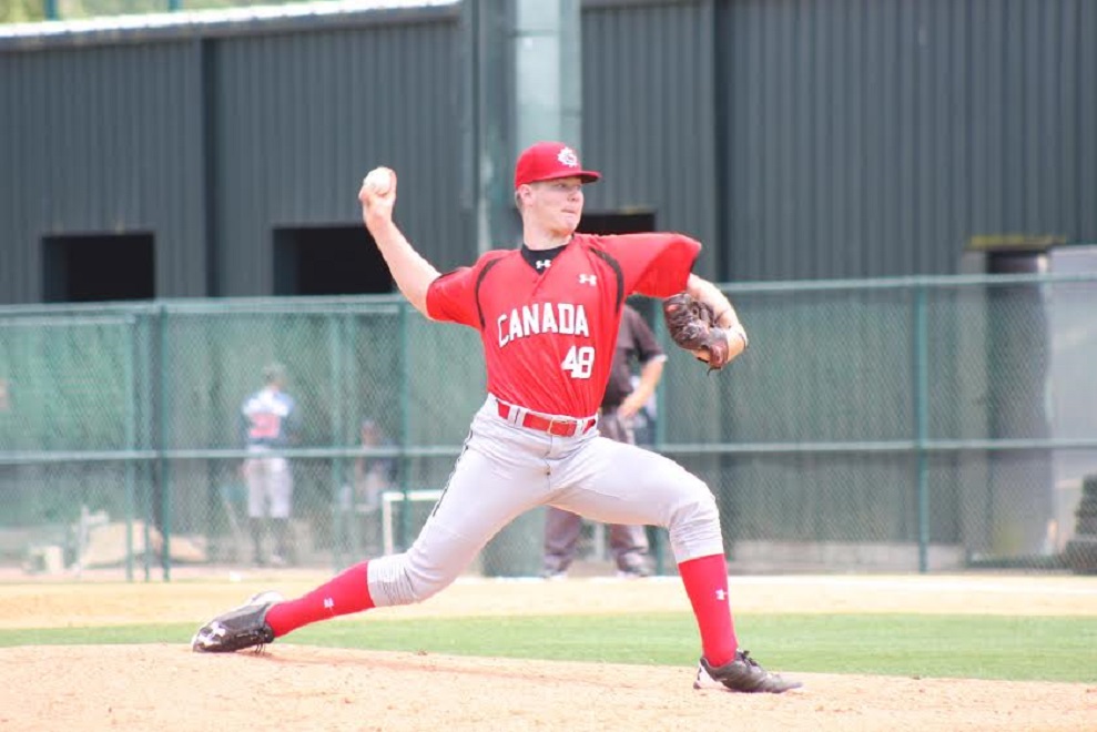 Toronto Mets grad Landon Leach was selected in the second round (37th overall) by the Minnesota Twins in the MLB Draft on Monday. Photo Credit: Baseball Canada