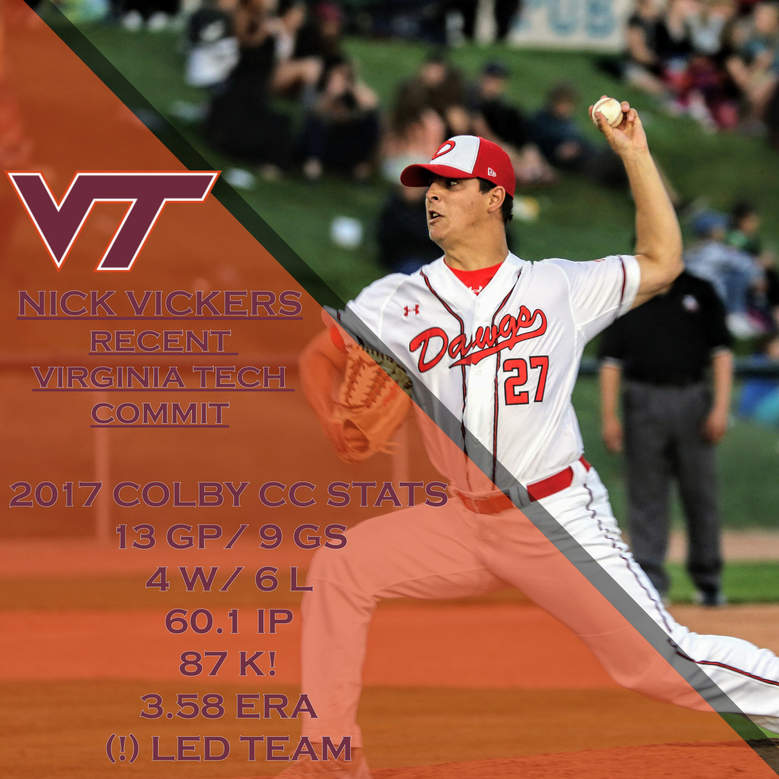LHP Nick Vickers (Calgary, Alta.) is off to Virginia Tech Hokies. Photo: Amanda Fewe.