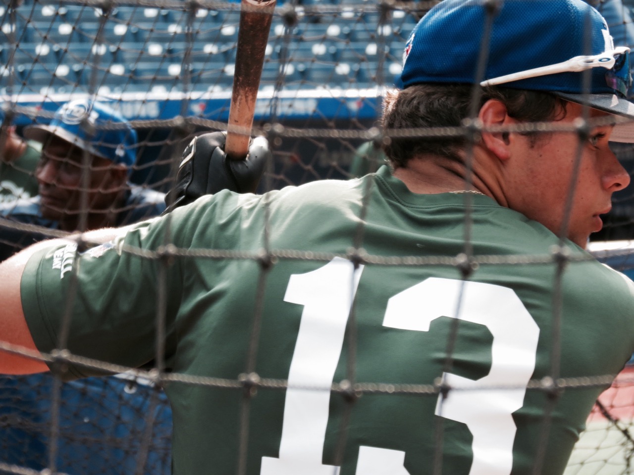 Ontario Blue Jays C-1B Blake Buckle (Milton, Ont.) hit the only home run of this year's Tournament 12 and knocked in six runs while suiting up for Ontario Green. Photos: Tyler King