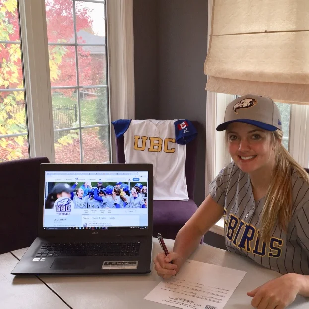 Mia Valcke signs letter of intent with UBC