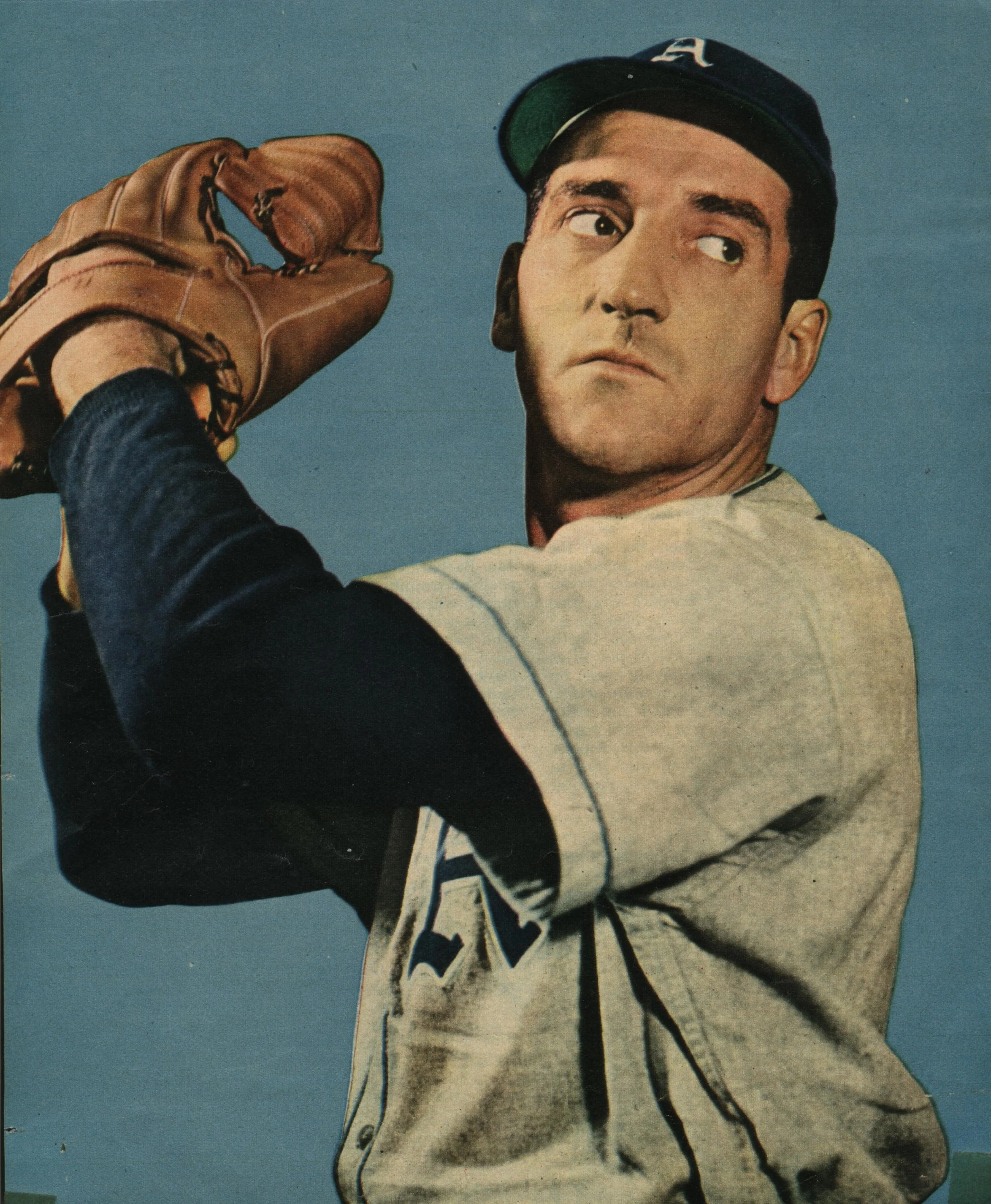 Penetanguishene, Ont., native Phil Marchildon was the ace of the Philadelphia A's pitching staff in the 1940s, but he was also a Second World War hero. Photo Credit: Canadian Baseball Hall of Fame