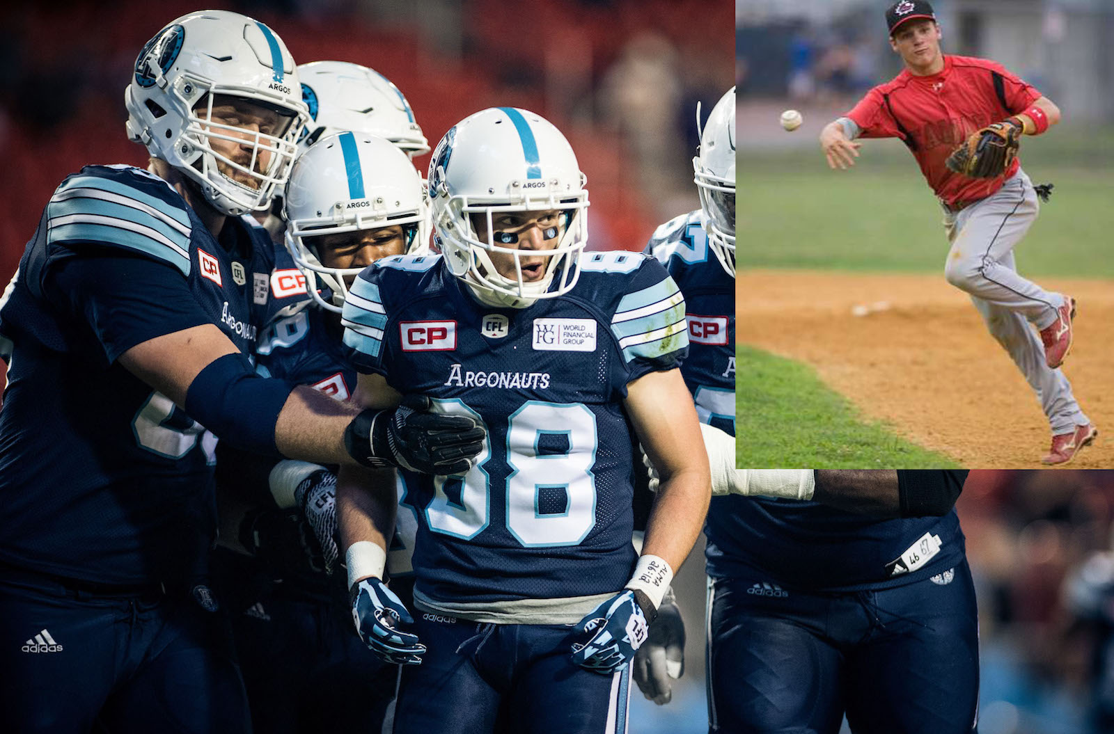 JNT alum, Jimmy Ralph, hoists Grey Cup with Argos