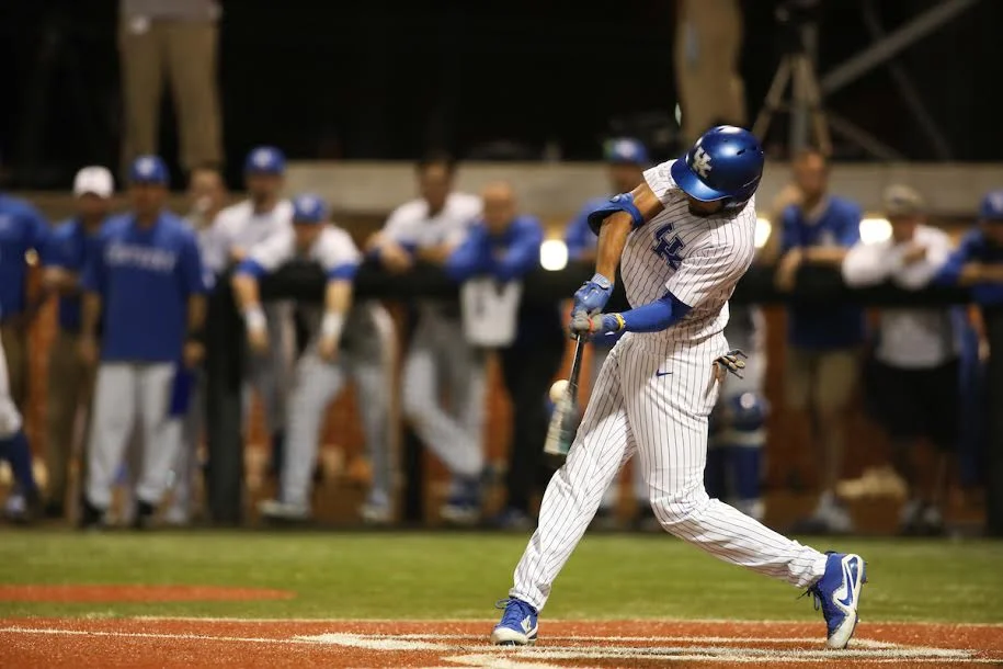 TRISTAN POMPEY.
The University of Kentucky baseball team falls to Xavier 3-2, on Tuesday, February 21, 2018 at Cliff Hagen Stadium in Lexington, Ky.
Photo by Elliott Hess | UK Athletics