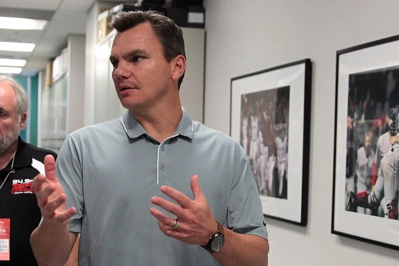 Toronto Blue Jays vice-president of baseball operations Ben Cherington was in Buffalo on Friday to announce that the Blue Jays were extending their affiliation agreement with the Bisons through 2020. Photo Credit: Jim Rogash/Getty Images (FILE PHOTO)