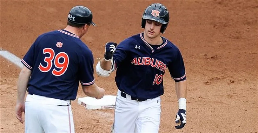 Edouard Julien hits 14th homer for Auburn