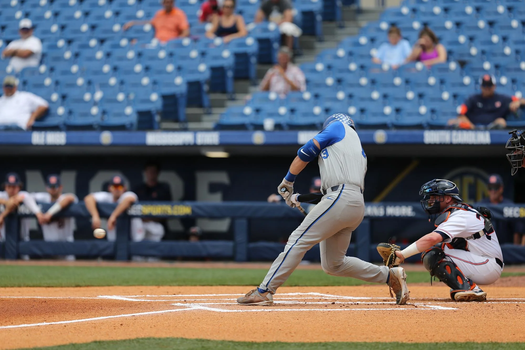 Cottam's three hits not enough as Kentucky falls