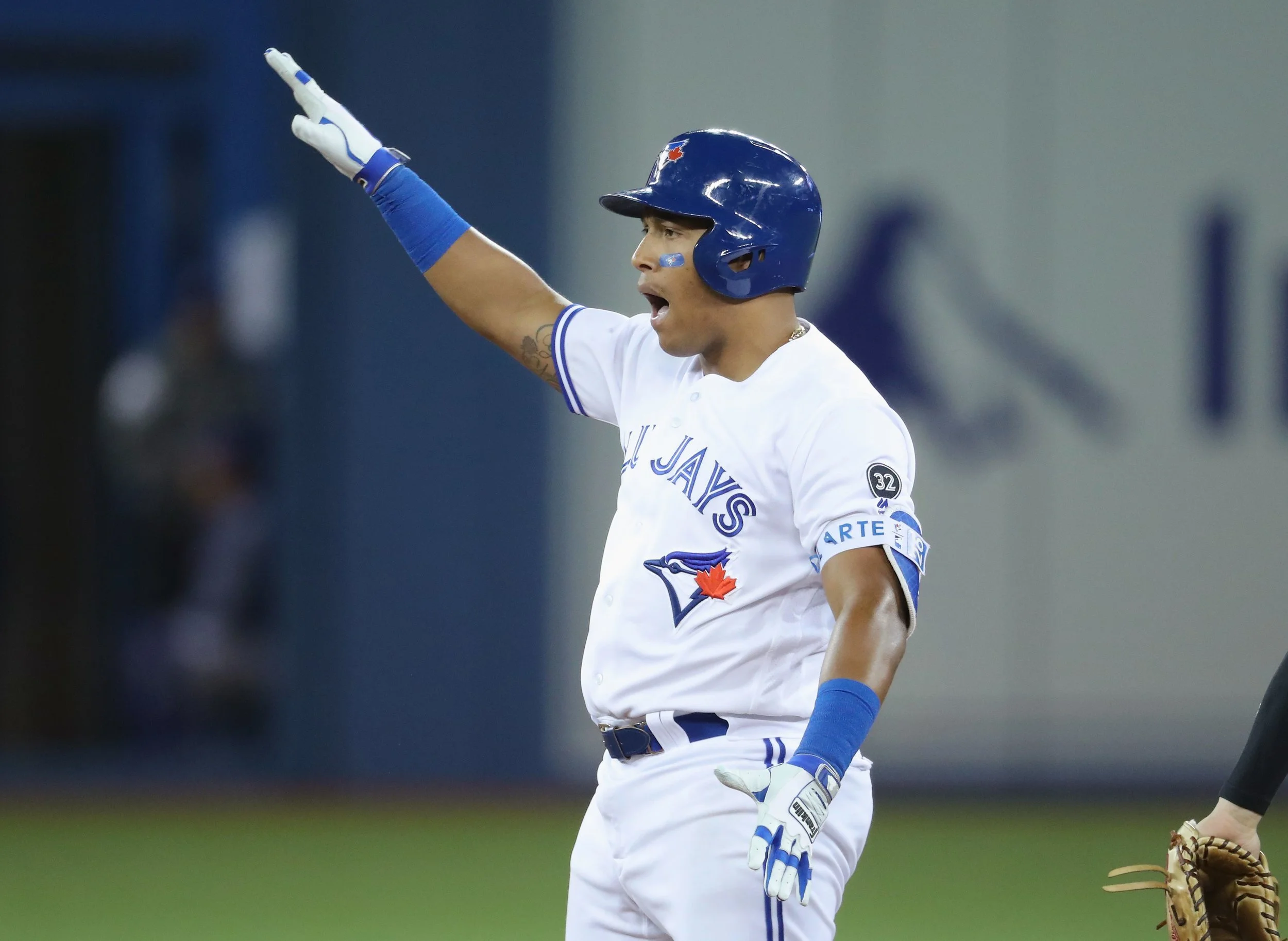 Yangervis Solarte has a team-leading 11 home runs for the Toronto Blue Jays this season.