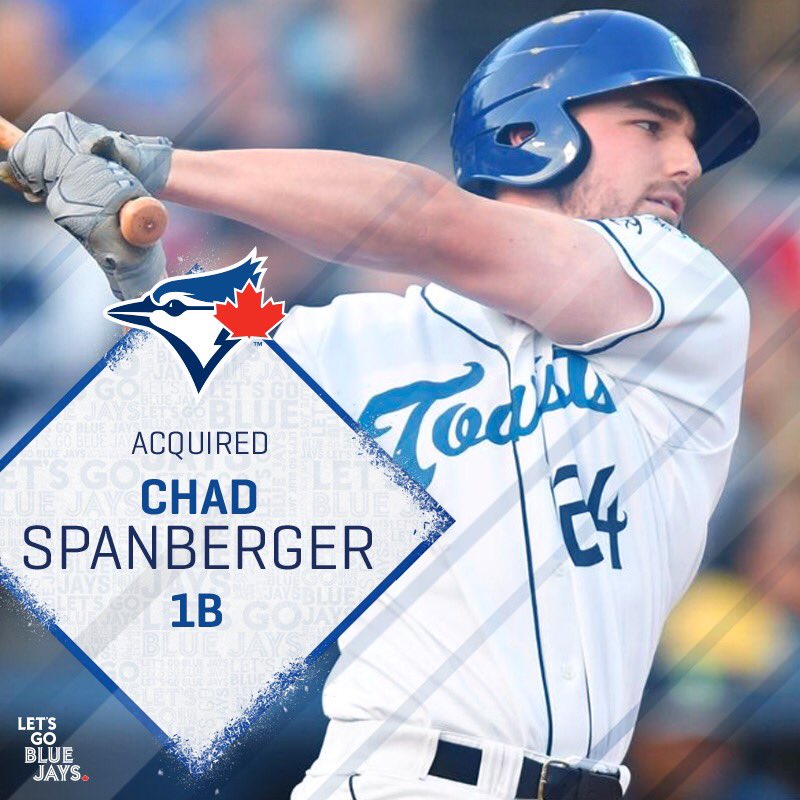 Chad Spanberger happy to be in Jays organization