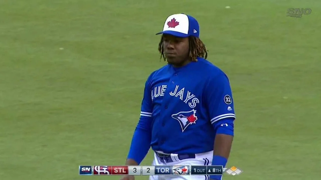 Vladimir Guerrero Jr. (Montreal, Que.) during a game last spring.