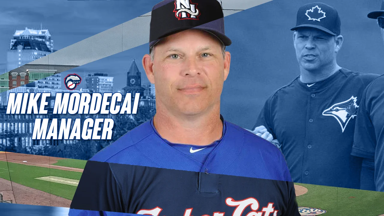 Mike Mordecai has been named manager of the Toronto Blue Jays’ double-A New Hampshire Fisher Cats.