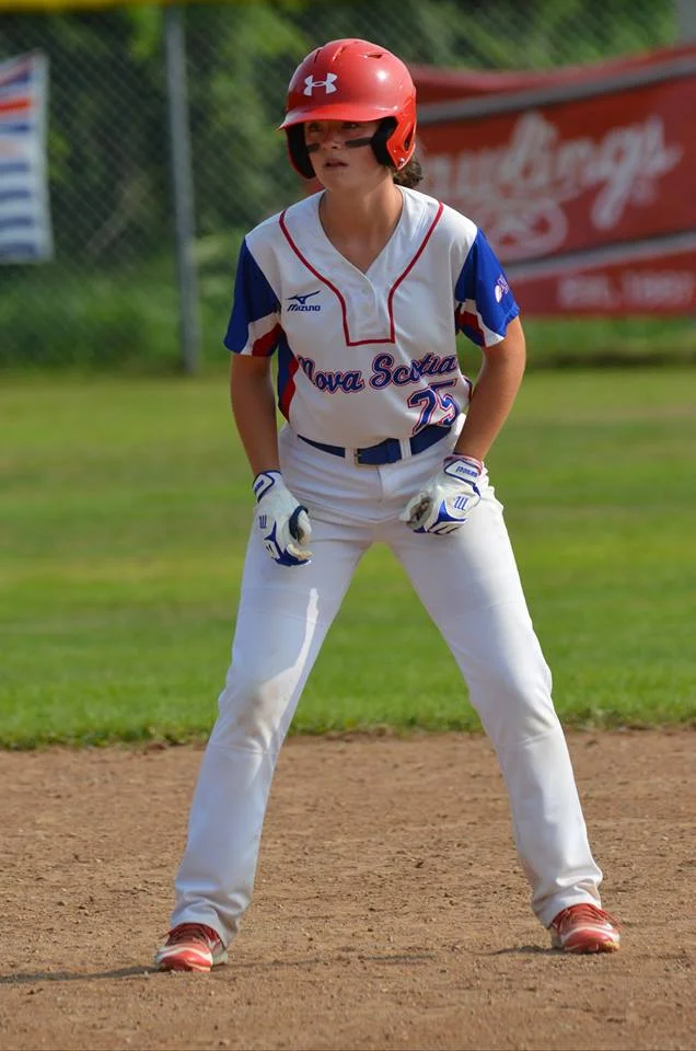 Emily MacFayden is excelling in Nova Scotia’s baseball program. Photo Credit: Holly LaPierre