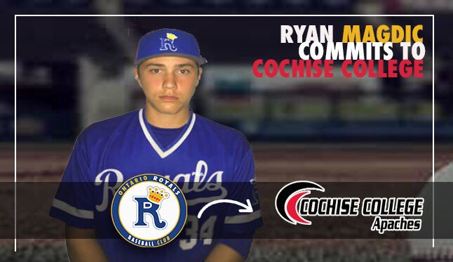 Ontario Royals alum Ryan Magdic (Beamsville, Ont.) had three multi-hit games for Cochise College this past week and is now batting .489 in 12 games for the season.