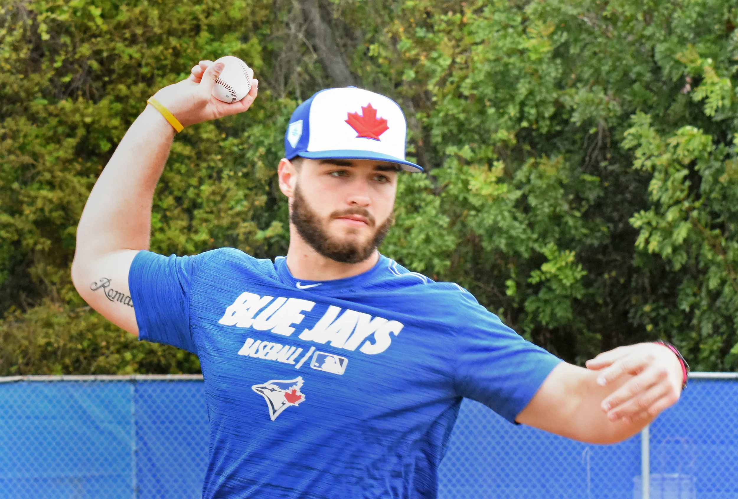 Ex-infielder Wilson impresses as a pitcher in Blue Jays' system