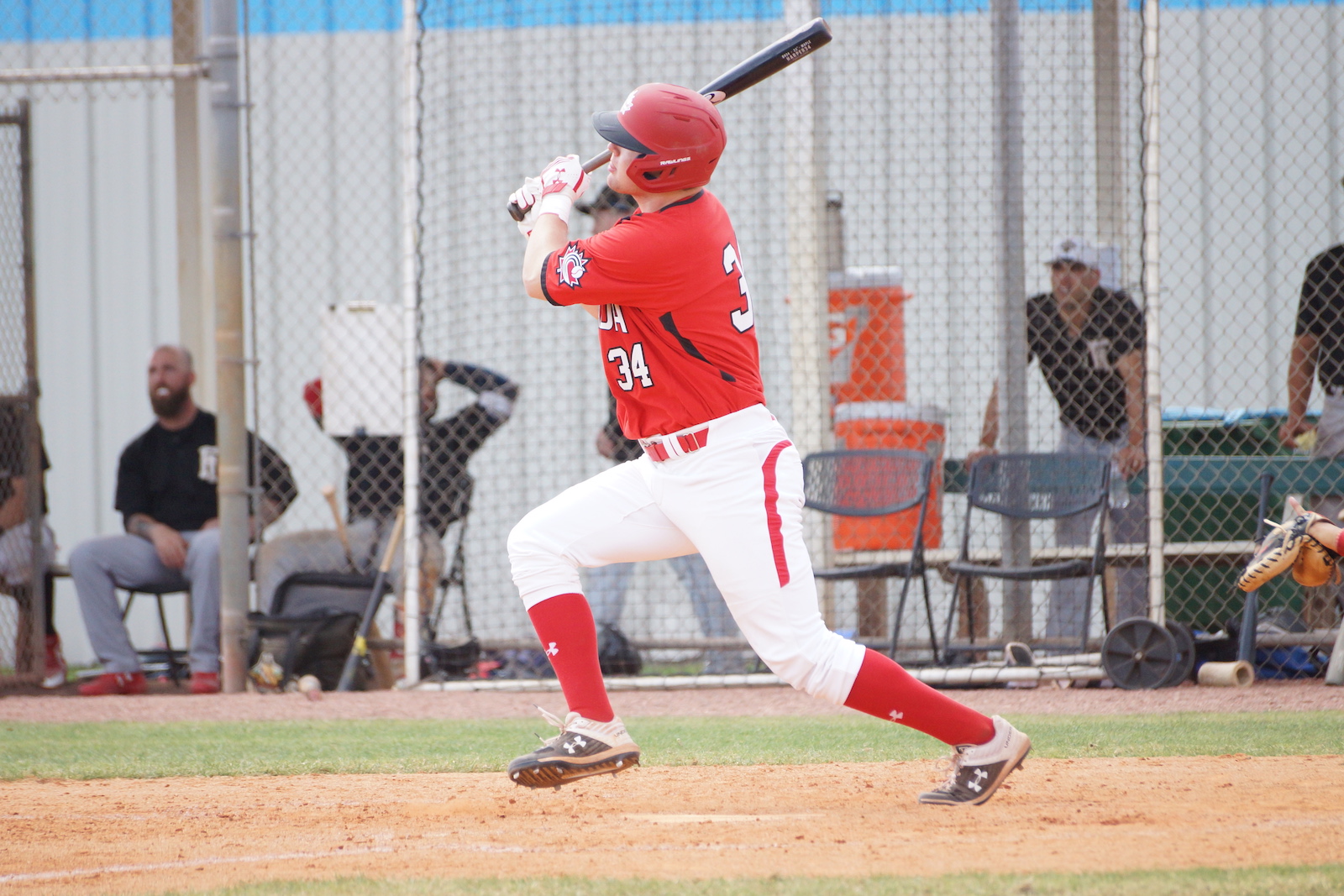 Toronto Mets standout Noah Hull (Toronto, Ont.) homered for the Junior National Team on Saturday. Photo: Eddie Michels.