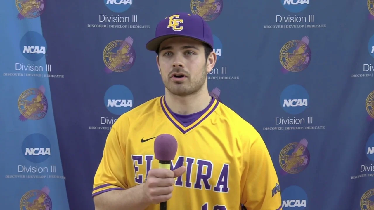 White Rock Tritons alum Jansen Crossley (Vancouver, B.C.) went 6-for-18 (.333 batting average) for Elmira. Photo: YouTube
