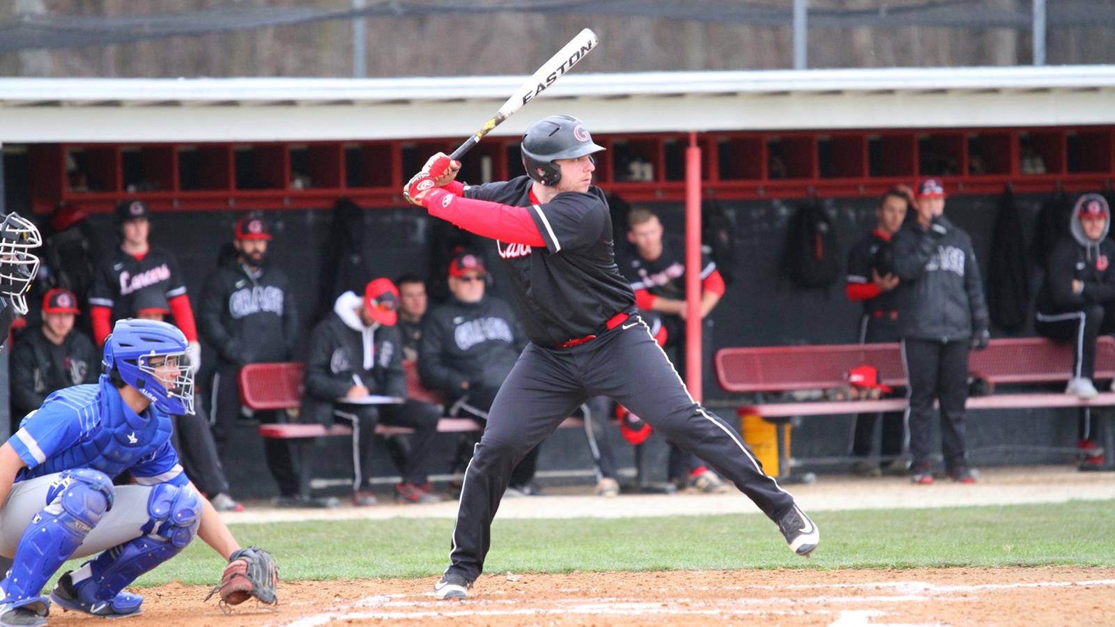 Ontario Blue Jays alum Sid Elford (Mississauga, Ont.) had two hits, a walk and an RBI for Grace College. Photo: Grace College Athletics