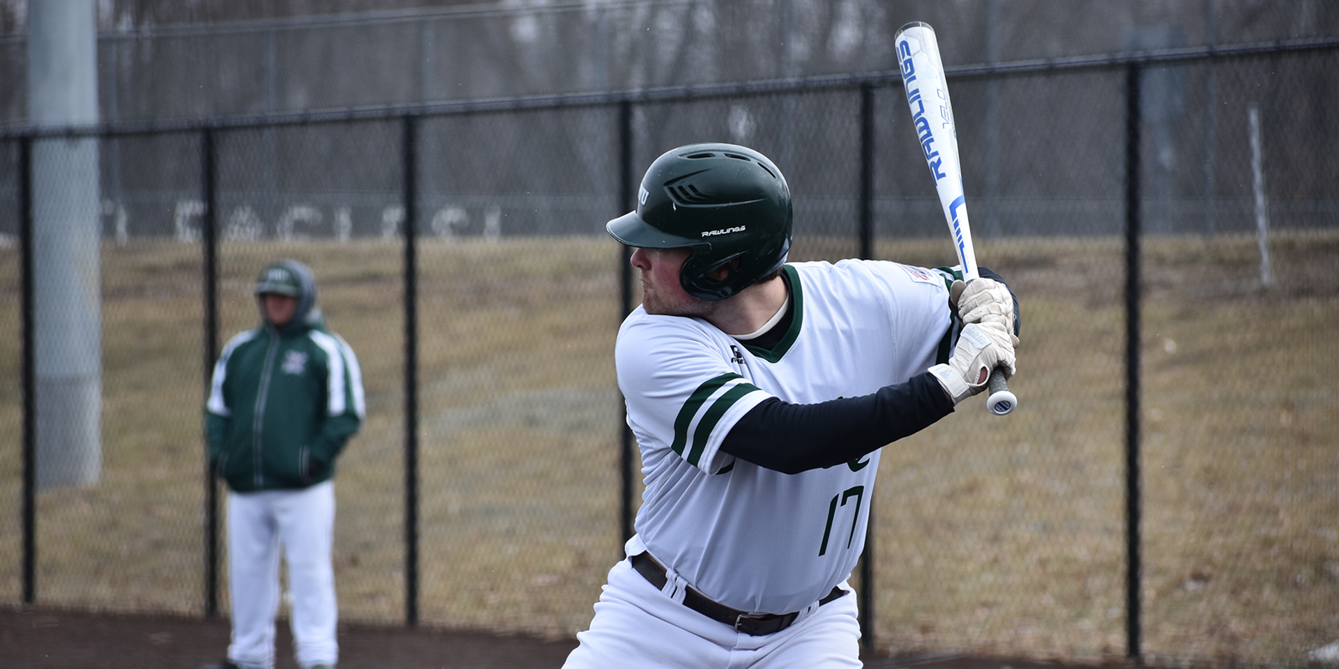 Okotoks Dawgs Academy alum Russel Strilchuk (Calgary, Alta.) went 5-for-10 with three runs in three games for the William Woods Owls. Photo: William Woods Athletics