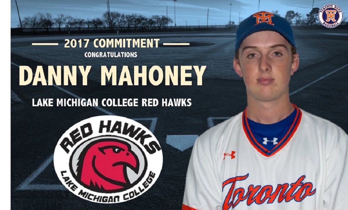 Former Toronto Met Danny Mahoney (Toronto, Ont.) had a six-hit weekend for the Lake Michigan Red Hawks.