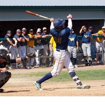 Toronto Mets alum Mitch Osborne (Lindsay, Ont.) had 10 hits - including two home runs - in seven games for Western Nebraska. Photo: Twitter