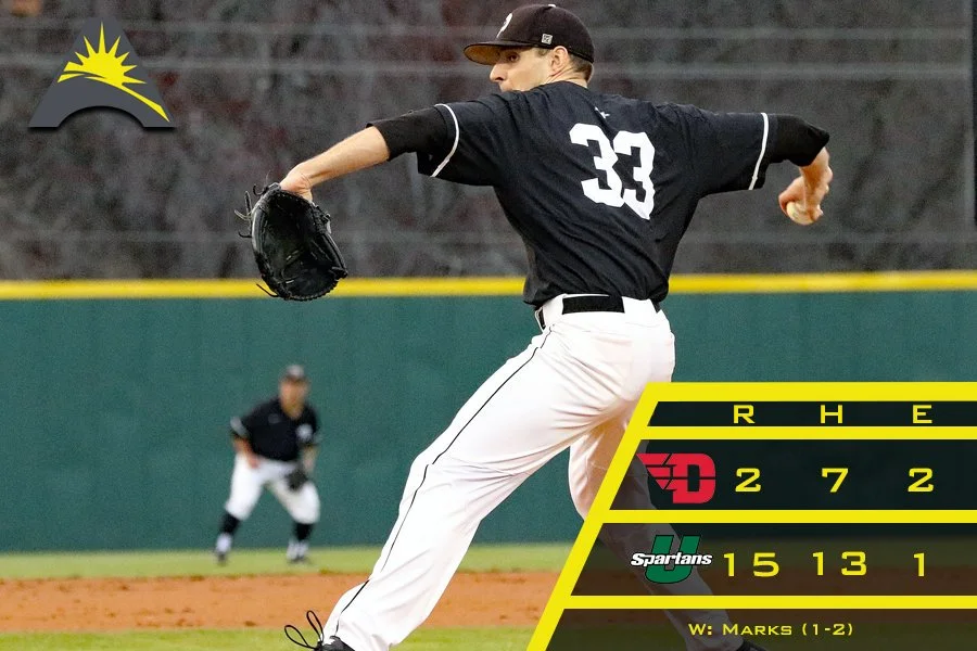 Great Lake Canadians alum Jordan Marks (Bright’s Grove, Ont.) spun seven innings, allowed nine hits and two runs for the USC Upstate Spartans to lead them to a 9-2 win over Alabama State.