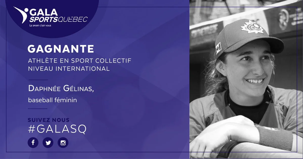 Gélinas captures Sport Québec award