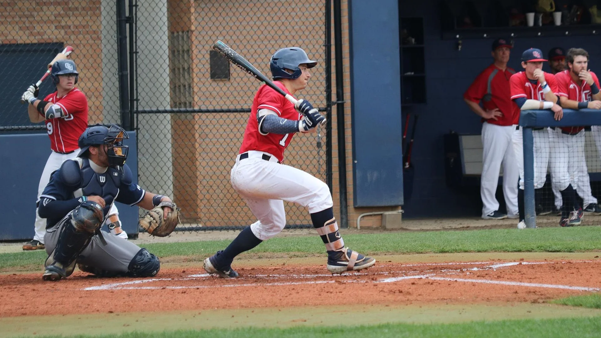 Okotoks Academy alum Garrett Kirkwood (Calgary, Alta.) had four hits and two RBIs in three games for Columbus State. Photo: Columbus State University Athletics
