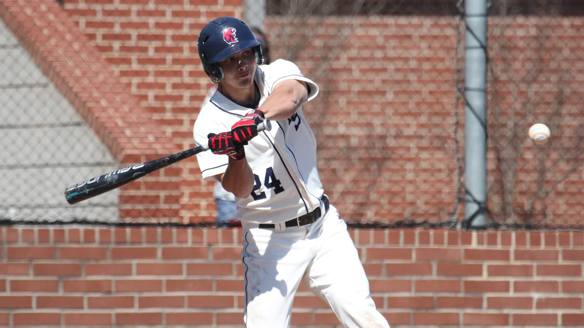 Etobicoke Rangers grad Nick Follett (Toronto, Ont.) went 8-for-16 with three home runs and nine RBIs in four games for the Rogers State Hillcats. Photo: Rogers State Athletics