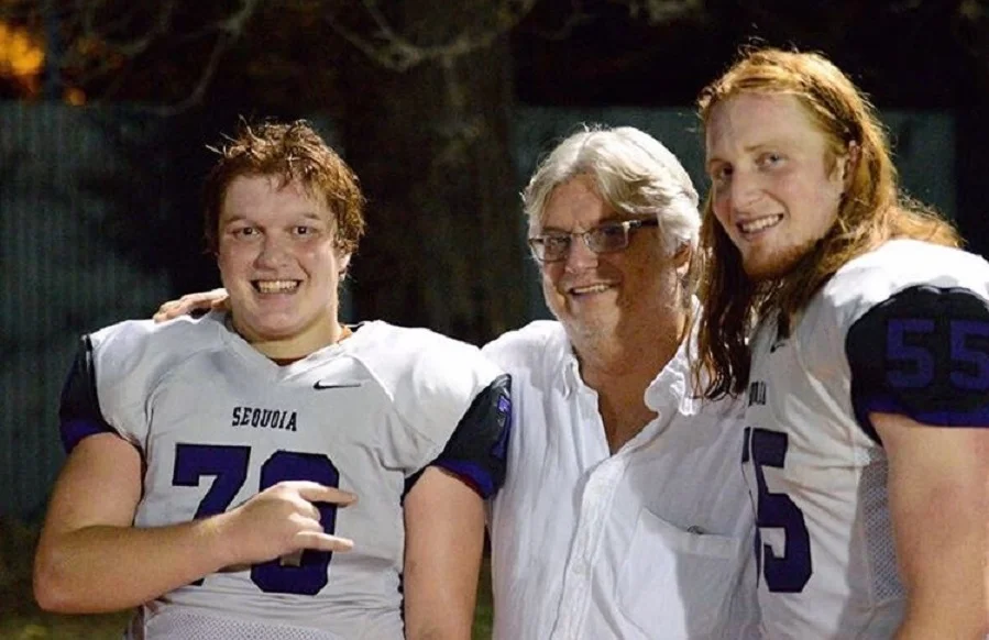 Tyson, left and San of the mighty Sequiiaa HS in California after another big W in 2016.