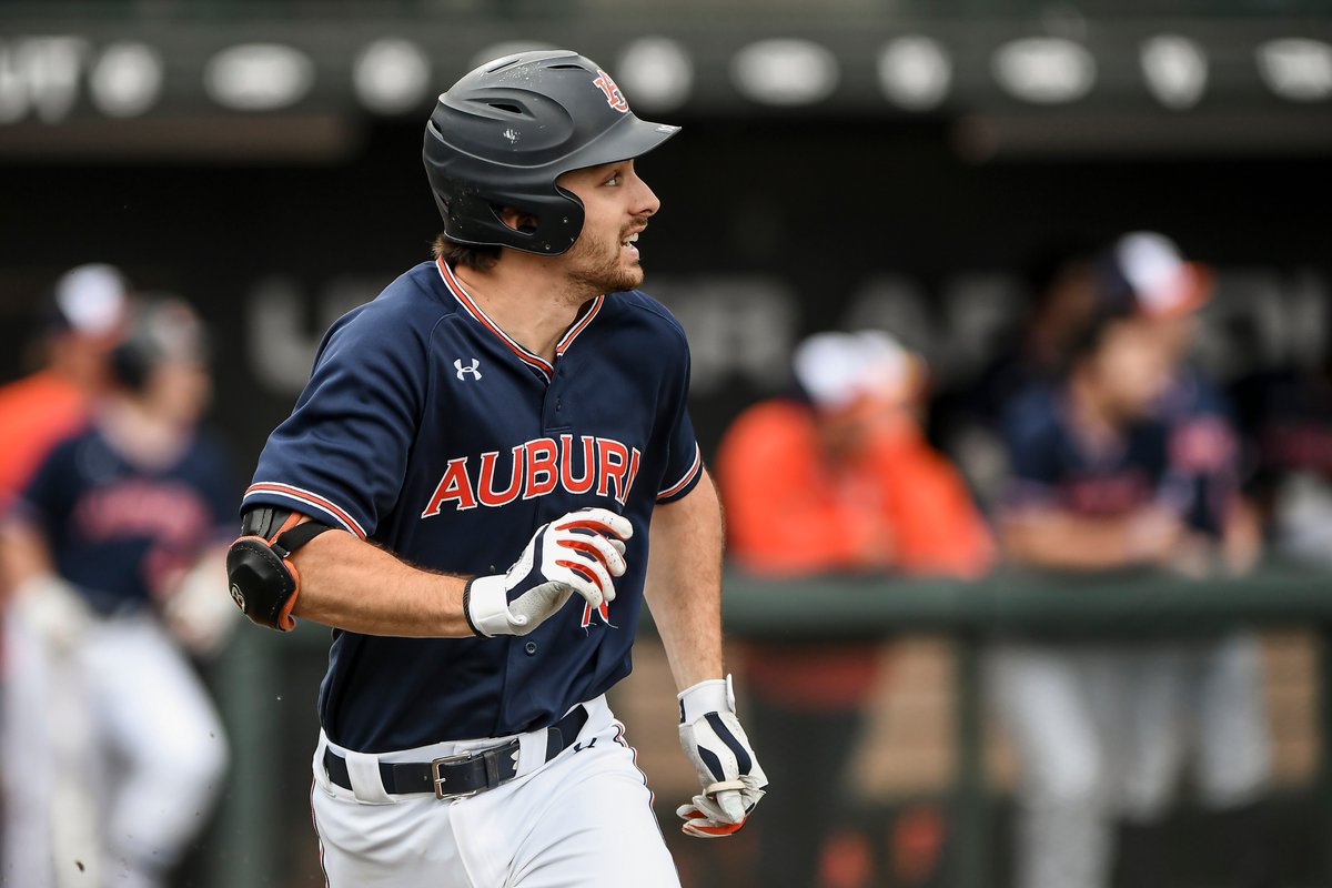 ABC and Junior National Team alum Edouard Julien (Quebec City, Que.) helped lead the Auburn Tigers to a College World Series berth. Photo: Auburn Athletics