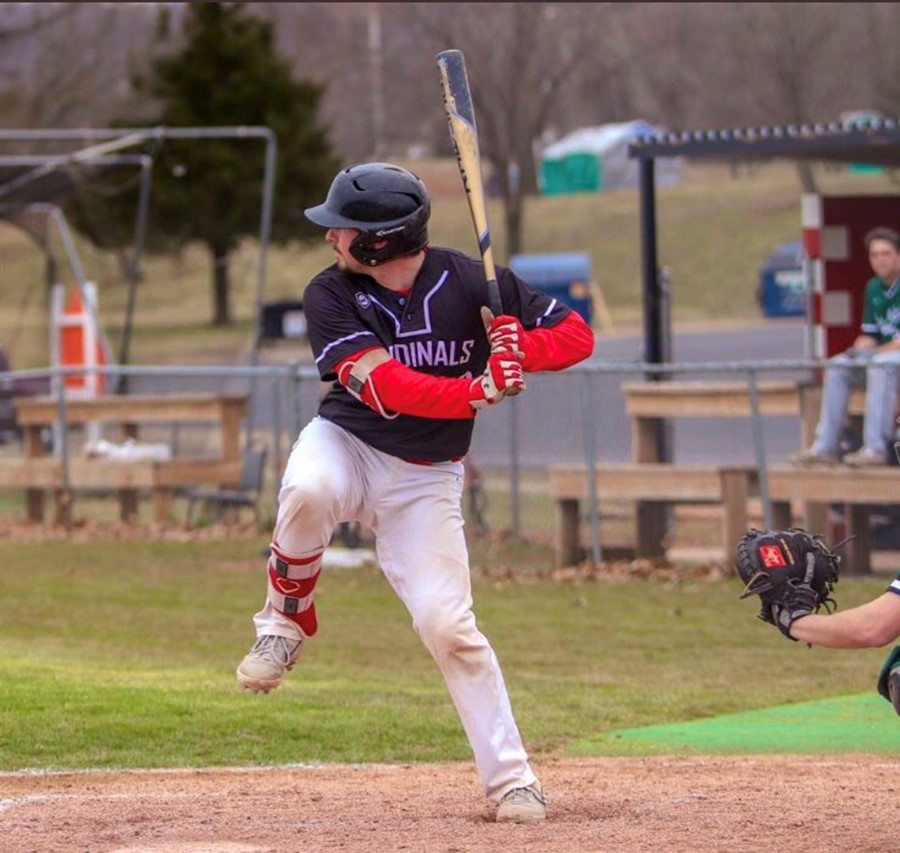 Toronto Mets alum Liam Hicks (Toronto, Ont.) was named an NJCAA Division I Honourable Mention All-American. Hicks played in 50 games for the Mineral Area Cardinals and hit .370. Photo: Mineral Area College Athletics