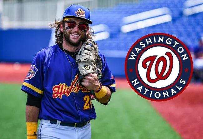 Dante Bichette Jr., brother of Toronto Blue Jays’ prospect Bo Bichette, has signed a minor league deal with the Washington Nationals. Photo: Atlantic League