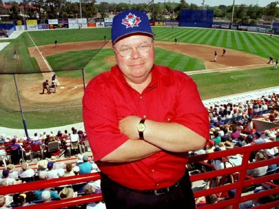 Gord Ash in spring training when he was the GM of the Toronto Blue Jays.
