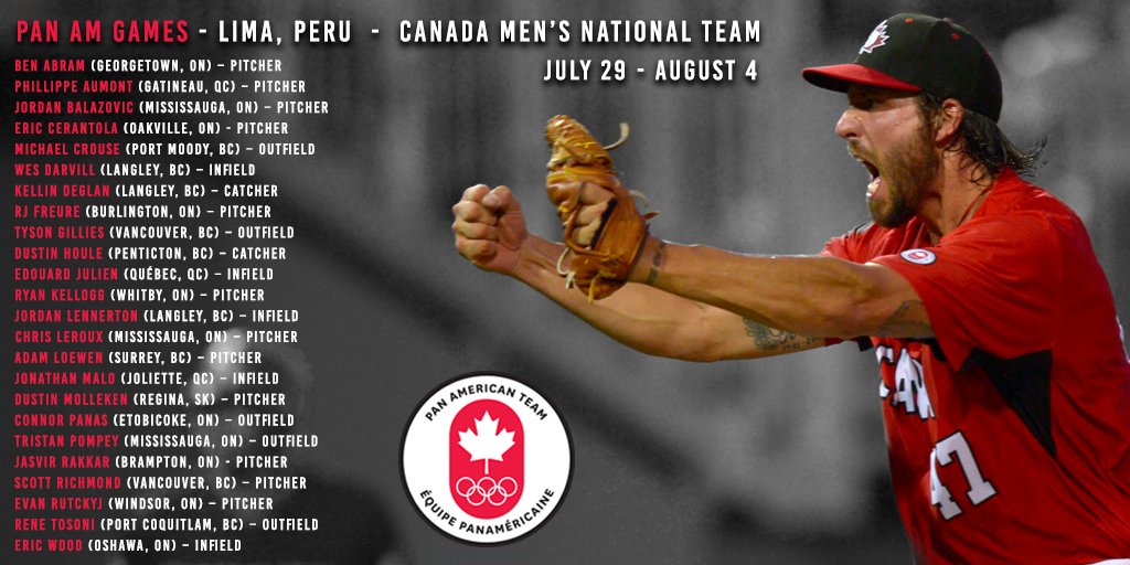 Baseball Canada unveils Pan Am team that will defend back-to-back titles