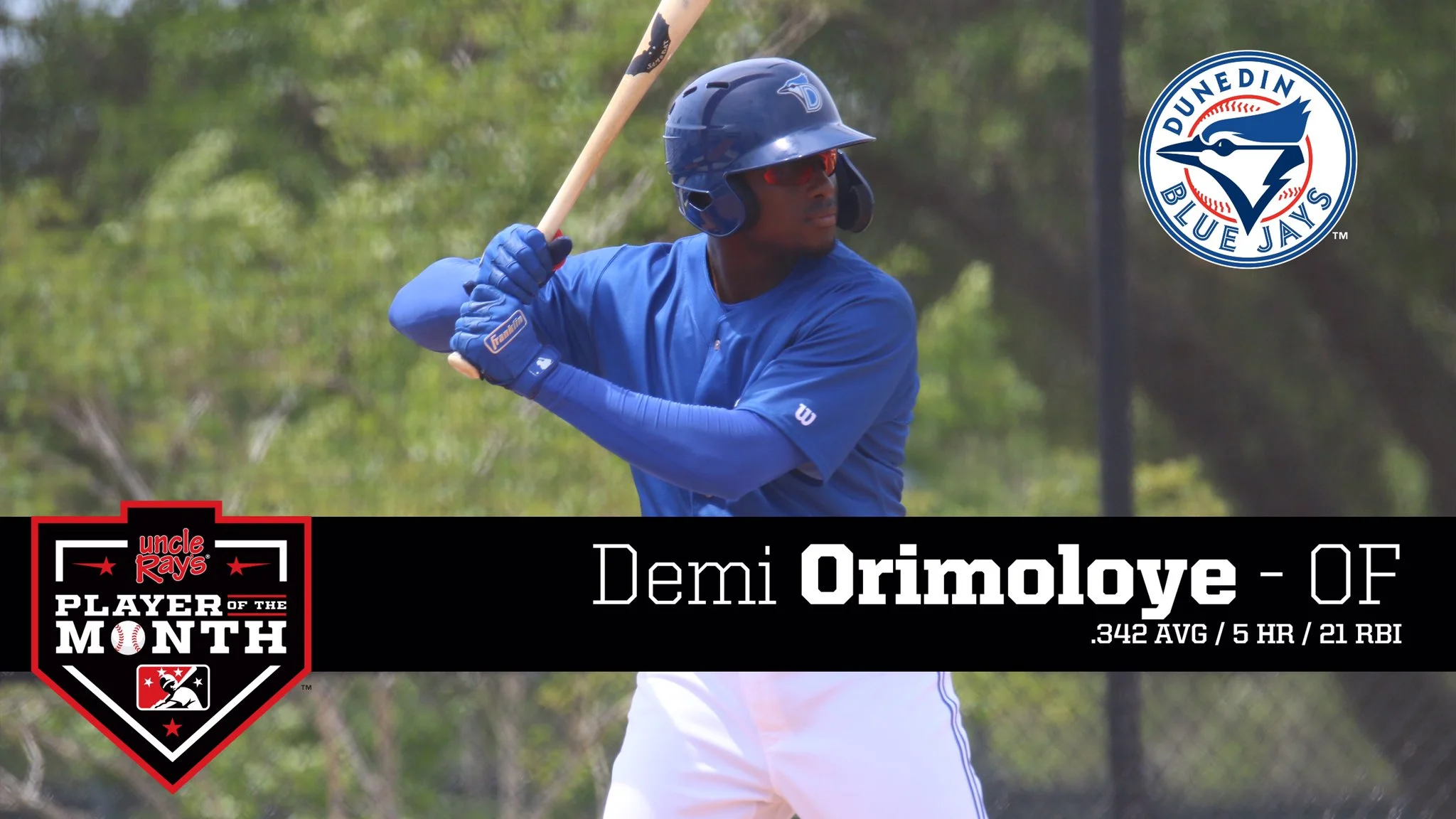 Orimoloye named Florida State League Player of the Month